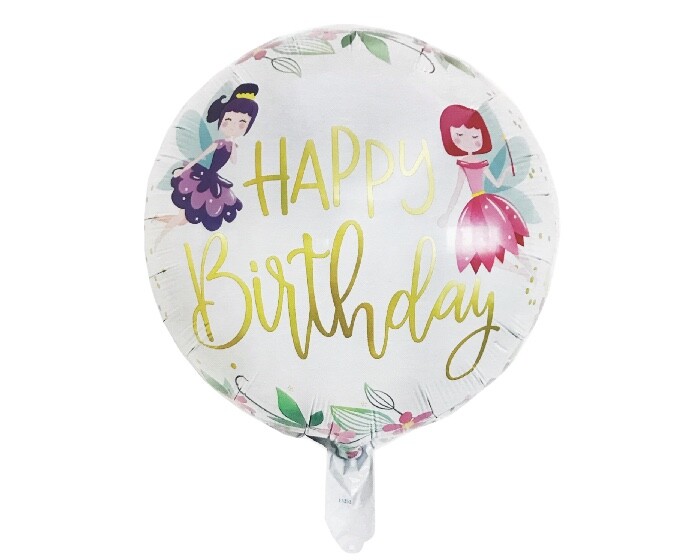 Folieballon Happy Birthday Feetjes (45cm) afbeelding