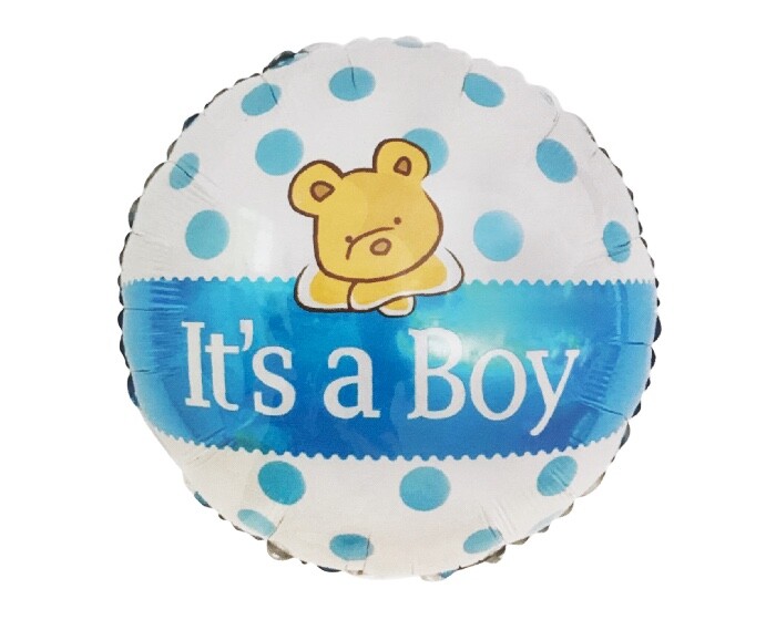 Folieballon It's a Boy Beer Blauw (45cm) afbeelding