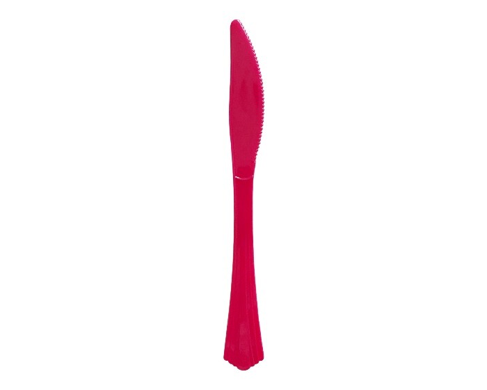 Plastic Messen Fuchsia (20st) afbeelding