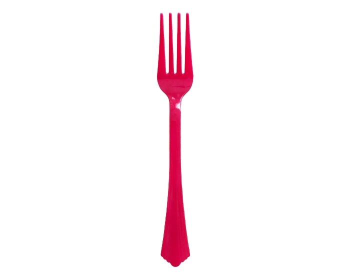 Plastic Vorken Fuchsia (20st) afbeelding