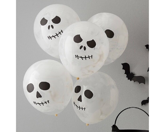 Skelet Verf Ballonnen Ginger Ray (5st) afbeelding