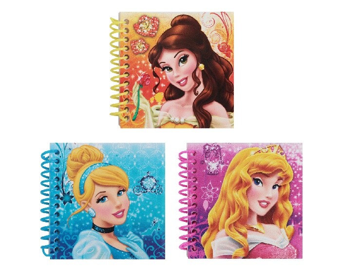 Notitieboekjes Disney Prinsessen (3st) afbeelding