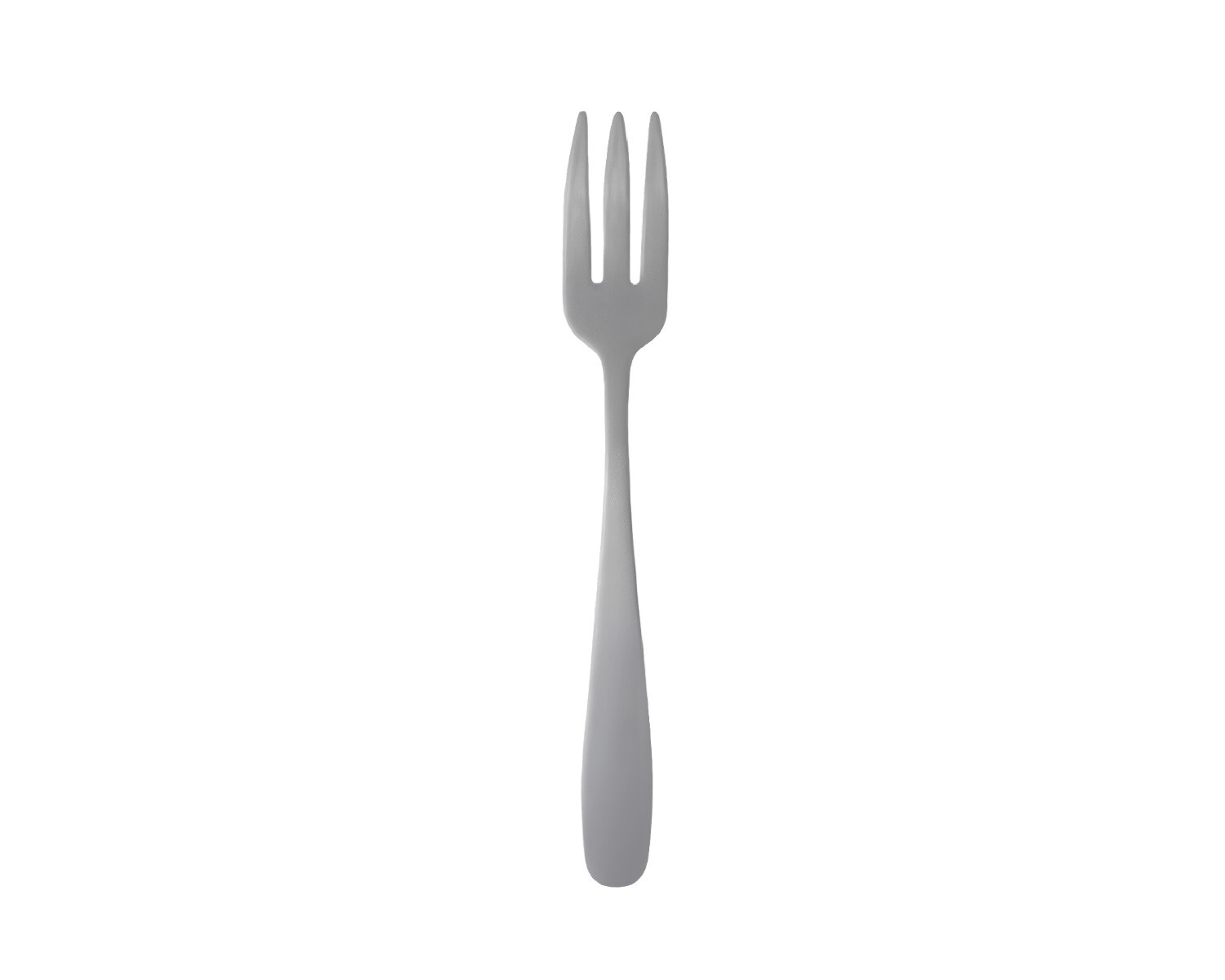 Plastic Dessertvorken Grijs (12st) afbeelding