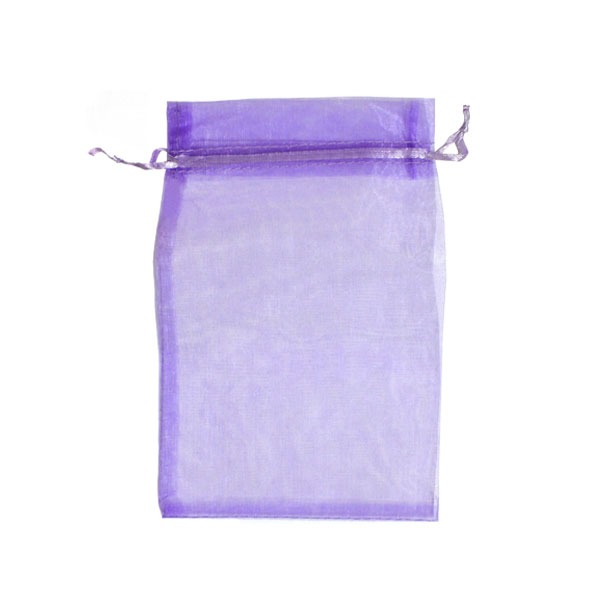 Organzazak L 13x19cm Paars (12st) afbeelding