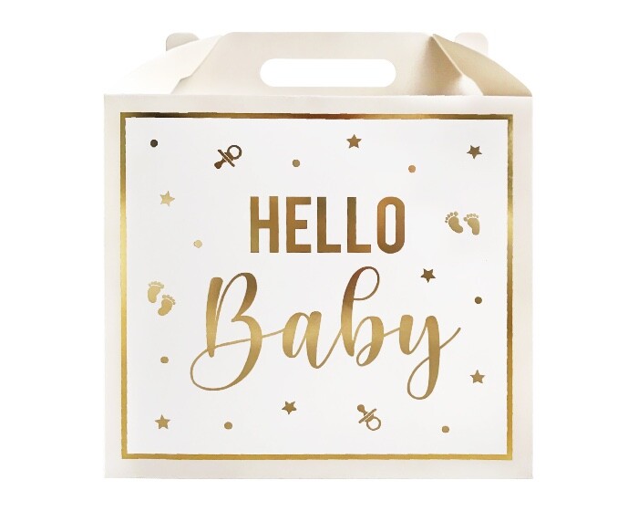 Cadeaudoos Hello Baby 12cm (3st) afbeelding