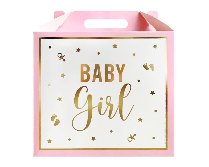 Cadeaudoos Baby Girl 12cm (3st) afbeelding