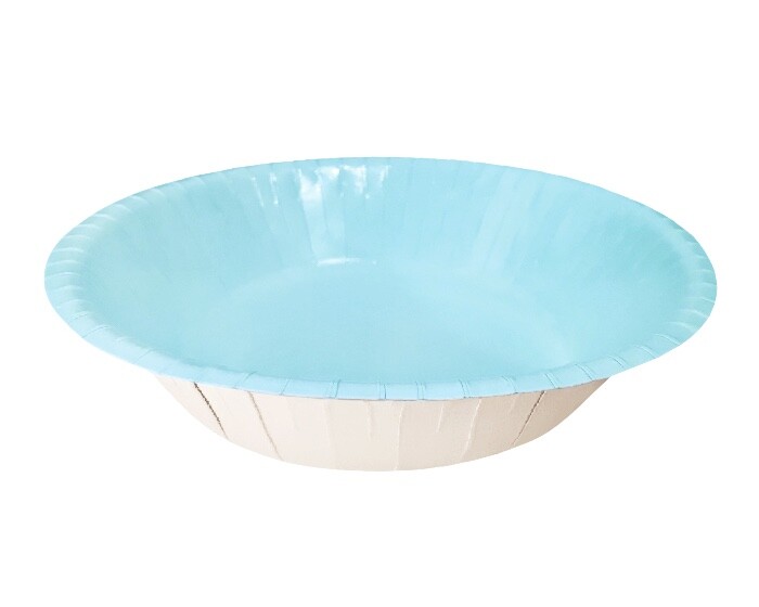 Kartonnen Kommen 18cm Blauw (20st) afbeelding