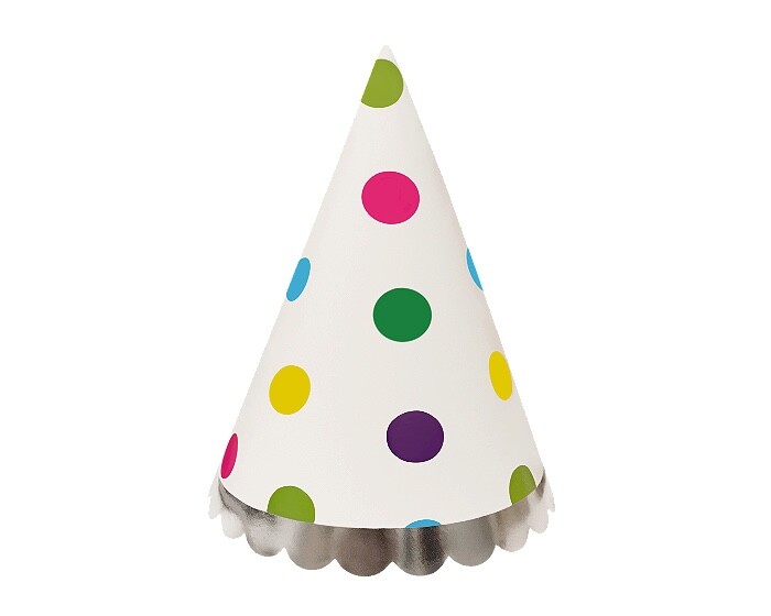 Feesthoedjes Confetti (6st) afbeelding