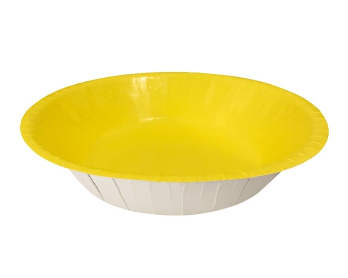 Kartonnen Kommen 18cm Geel (20st) afbeelding