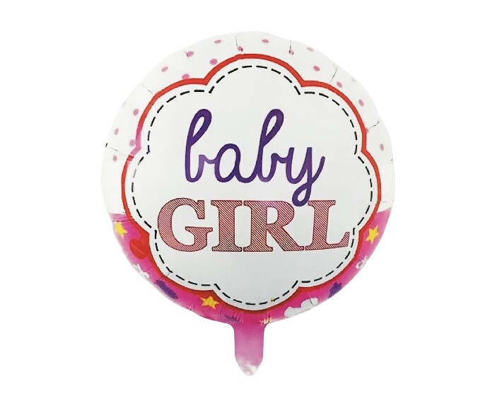 Folieballon baby GIRL (45cm) afbeelding