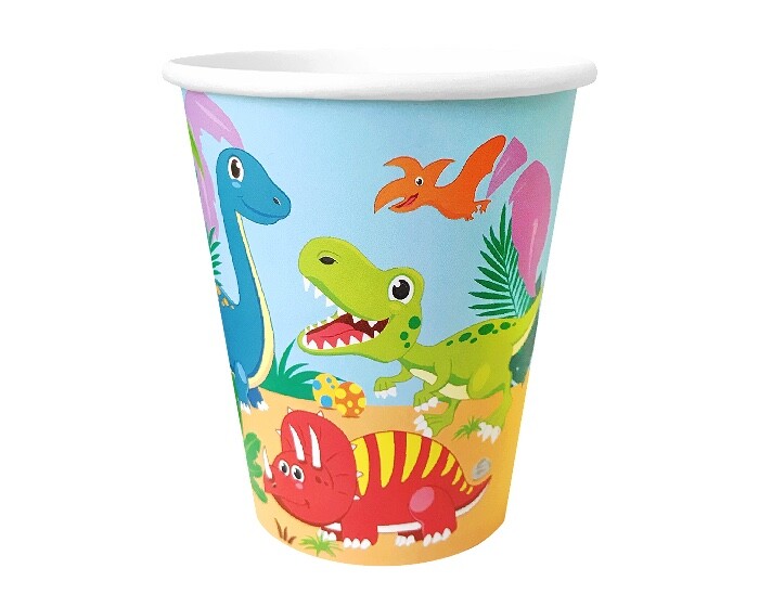 Bekers Dino - 8st afbeelding