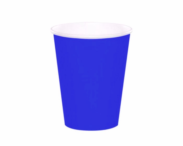 Kartonnen Bekers - Donkerblauw - 20 stuks afbeelding