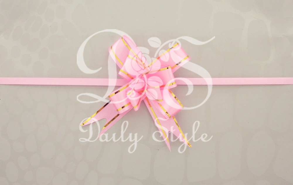 Treklint 15mm Roze met gouden rand (10st) afbeelding