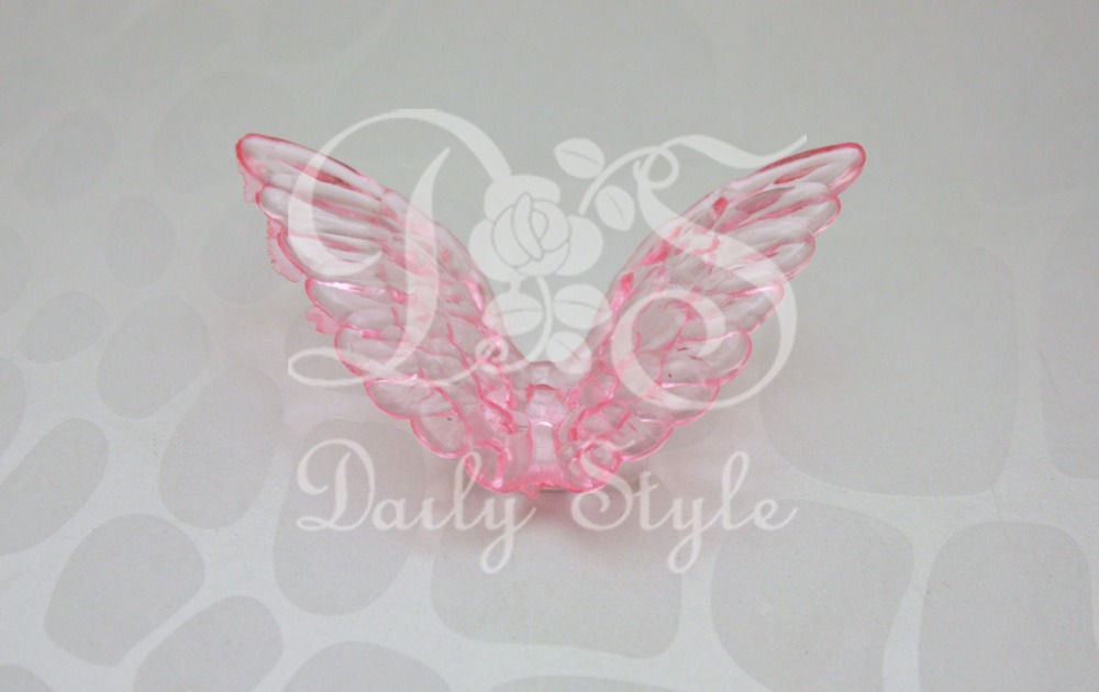Acryllen Vleugels Roze (12st) afbeelding