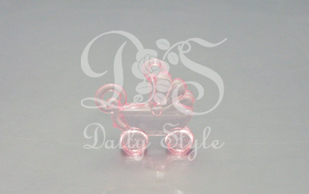 Acryllen Kinderwagen Roze (12st) afbeelding