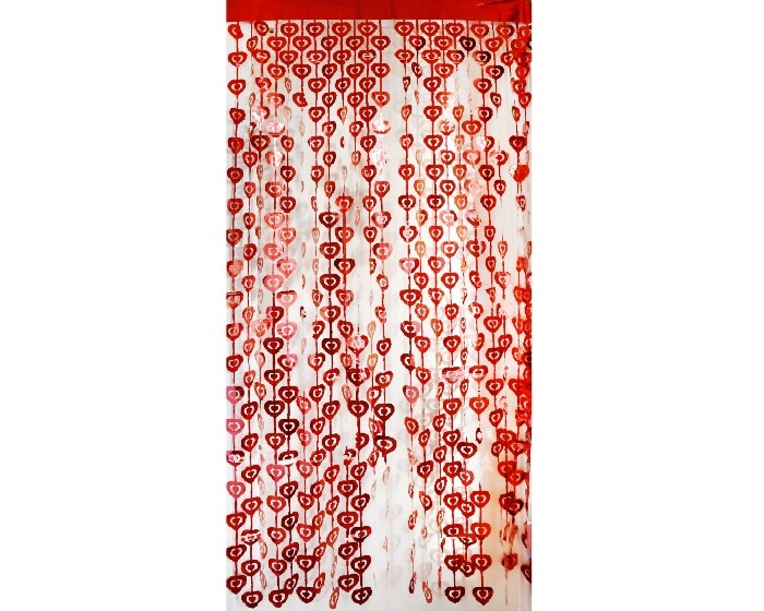Backdrop Hartjes Rood (2x1m) afbeelding
