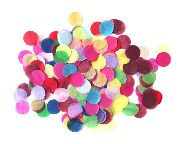 Zijdevloei Confetti Multikleur - 40 gram afbeelding