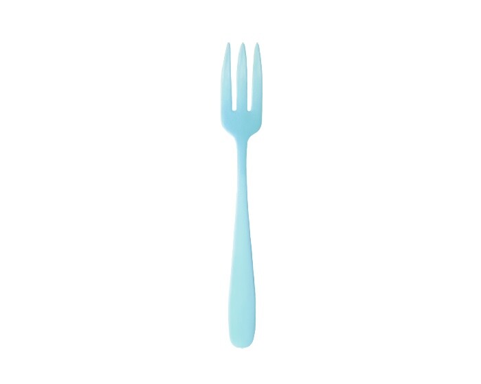 Plastic Dessertvorken Blauw (12st) afbeelding