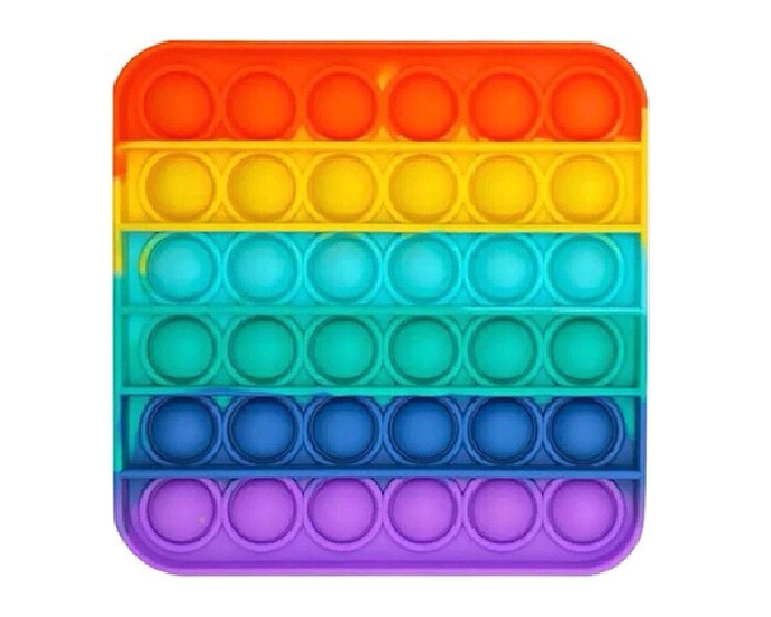 Pop It Fidget Regenboog Vierkant afbeelding