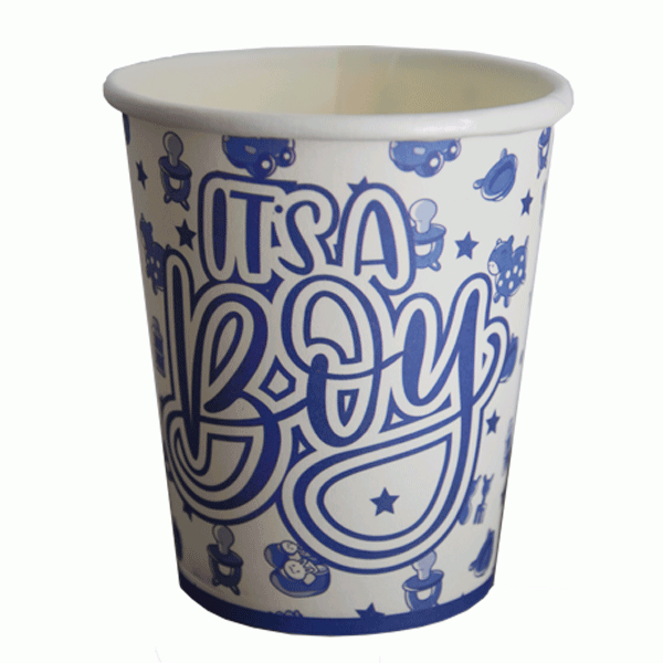 Bekers - It's A Boy - Blauw - 10 stuks afbeelding