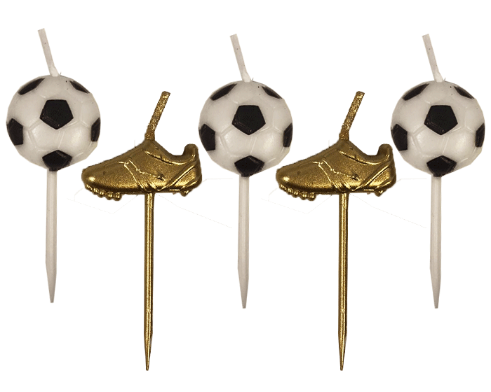 Kaarsjes Voetbal (5st) afbeelding