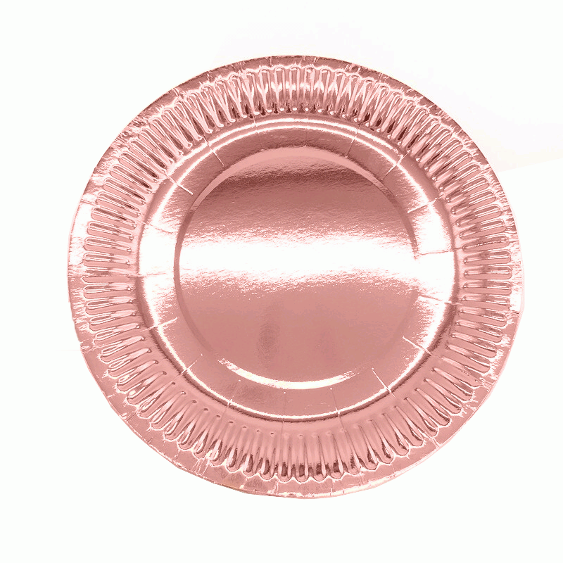 Kartonnen Borden Roségoud 23cm (20st) afbeelding