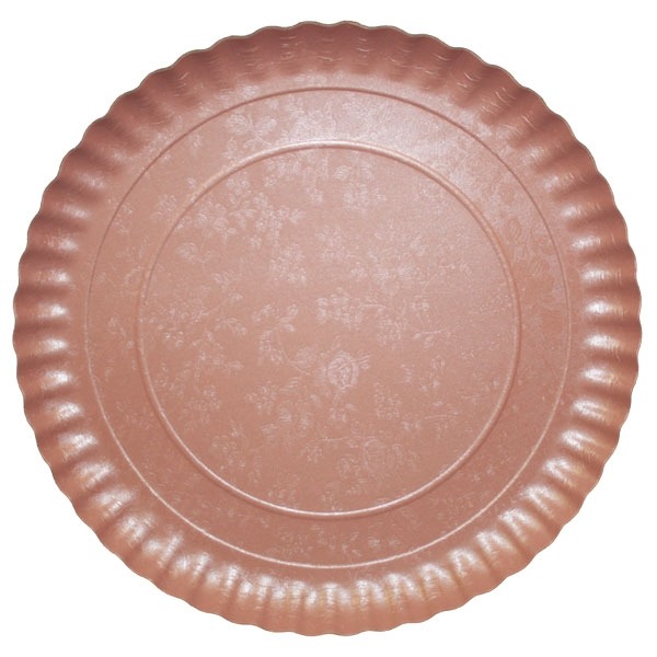 Kartonnen Dienblad Rond Reliëf Roze afbeelding