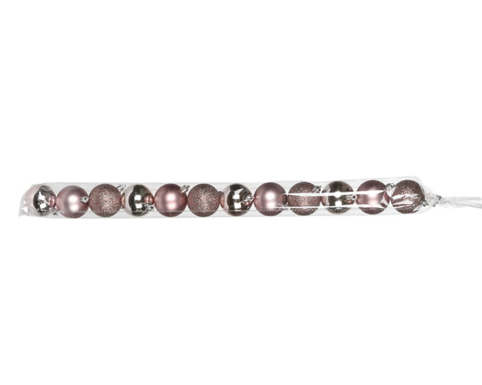 Kerstballen Roze 50mm (12st) afbeelding