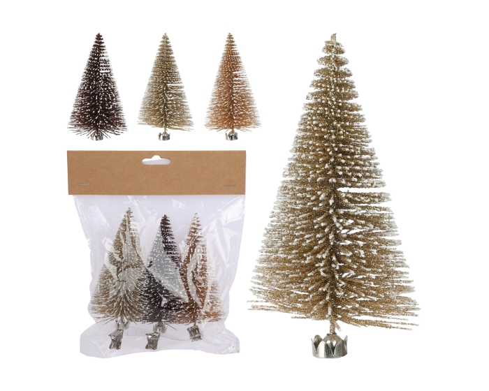 Kerstboompjes op knijper 10cm (3st) afbeelding
