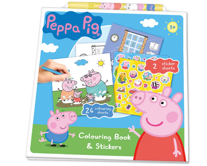 Kleur&Stickerset Peppa Pig afbeelding
