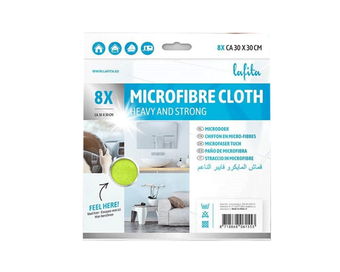 Lafita Microvezeldoek 30x30cm (8st) afbeelding
