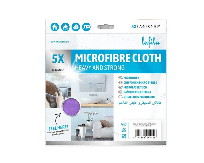 Lafita Microvezeldoek 40x40cm (5st) afbeelding
