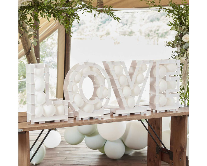 Ballonnen Mozaïek Standaard LOVE Ginger Ray afbeelding