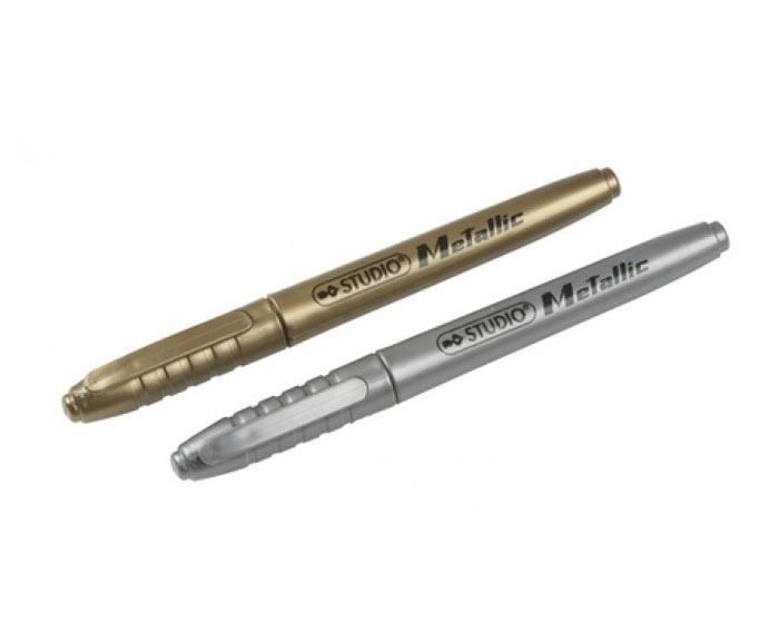 Permanent Markers Metallic - 2 stuks afbeelding