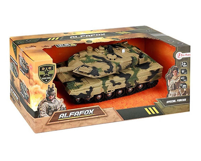 Militaire Tank met licht en geluid Alfafox afbeelding