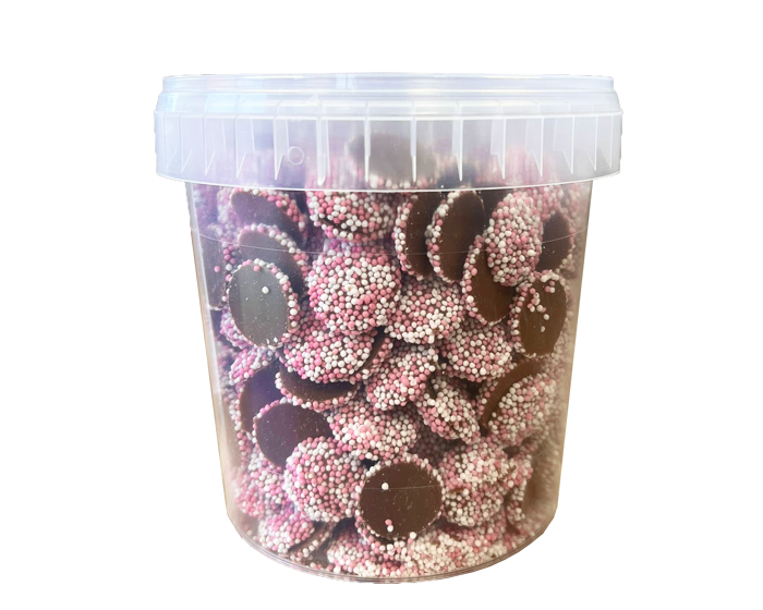 Mini Chocolade Flikken Roze/Wit afbeelding