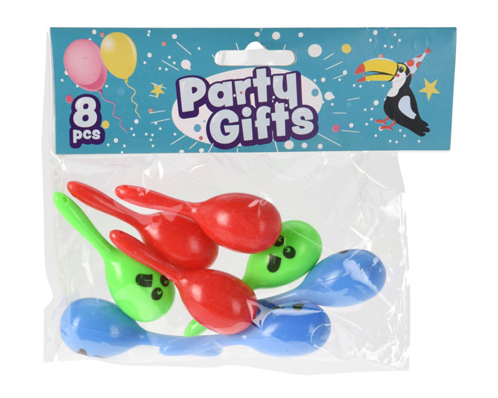 Mini Sambaballen Maracas (8st) afbeelding