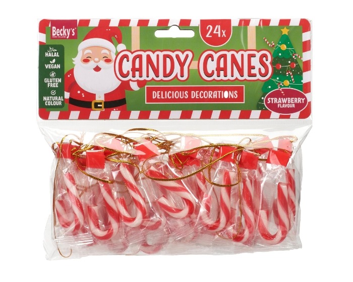 Mini Candy Canes - 96 gram - 24 stuks afbeelding