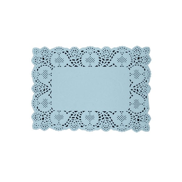 Onderlegger 19x30cm Blauw (10st) afbeelding