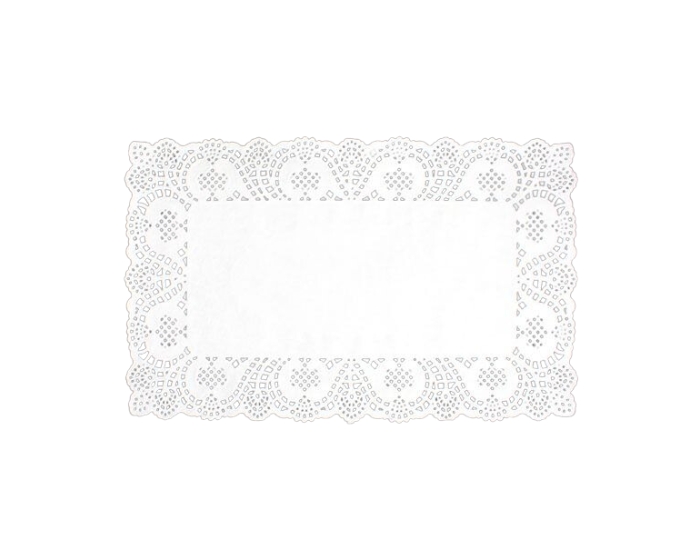 Onderlegger 19x30cm Wit (10dlg) afbeelding