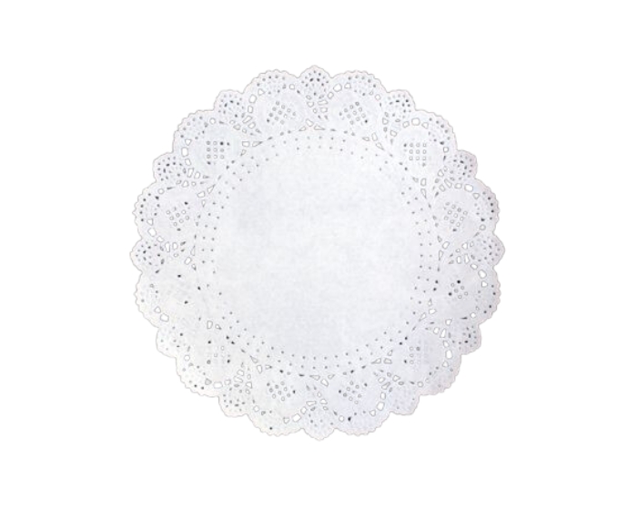 Onderlegger Rond Witø26cm (10st) afbeelding