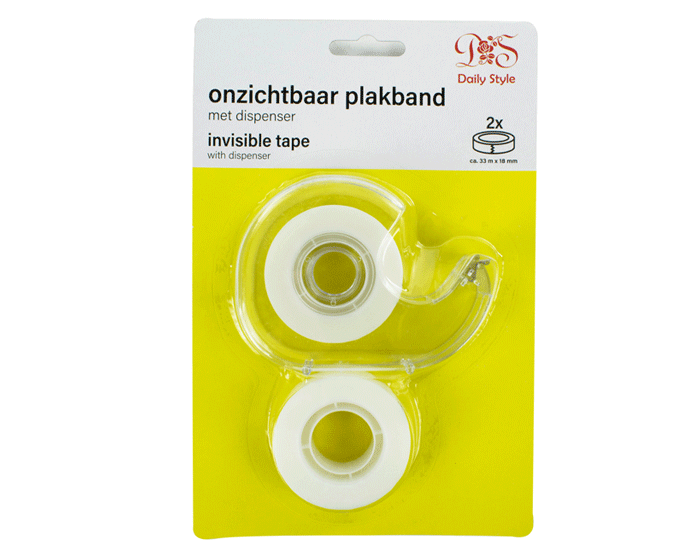 Plakband 2 rollen met plakbandhouder afbeelding