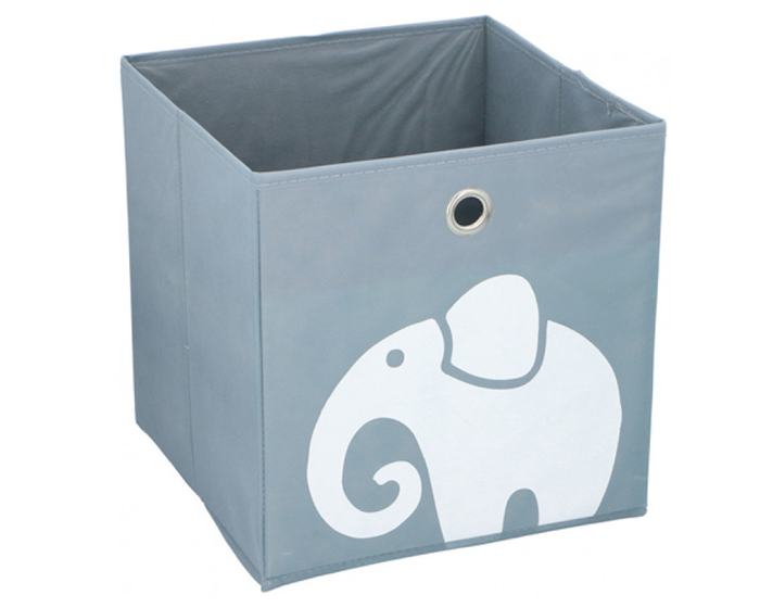 Alpina Opbergdoos Vouwbaar Olifant Grijs 28cm afbeelding