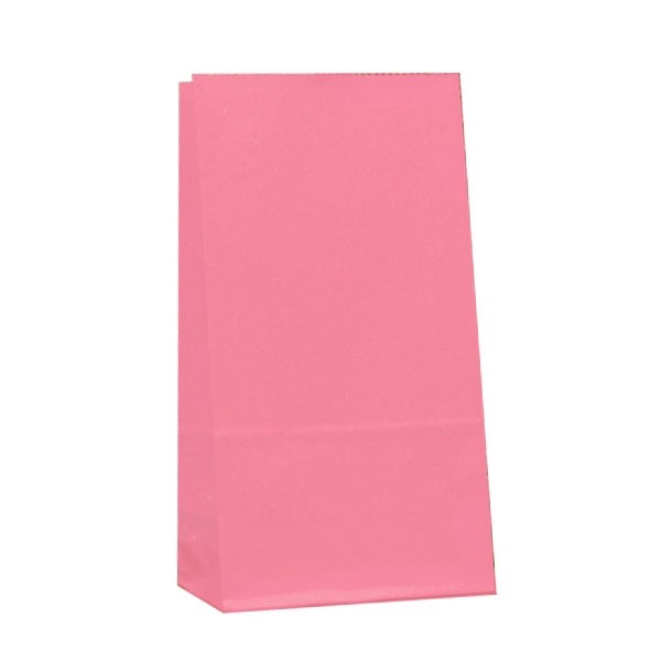 Papieren Zakje Roze - 12 stuks afbeelding
