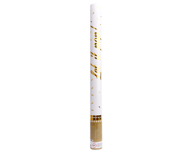 Confetti Kanon Let it pop! Goud (60cm) afbeelding