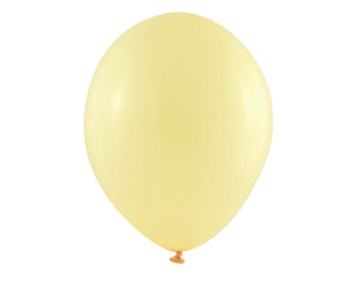 Ballonnen Pastel Vanille Geel (10st) afbeelding