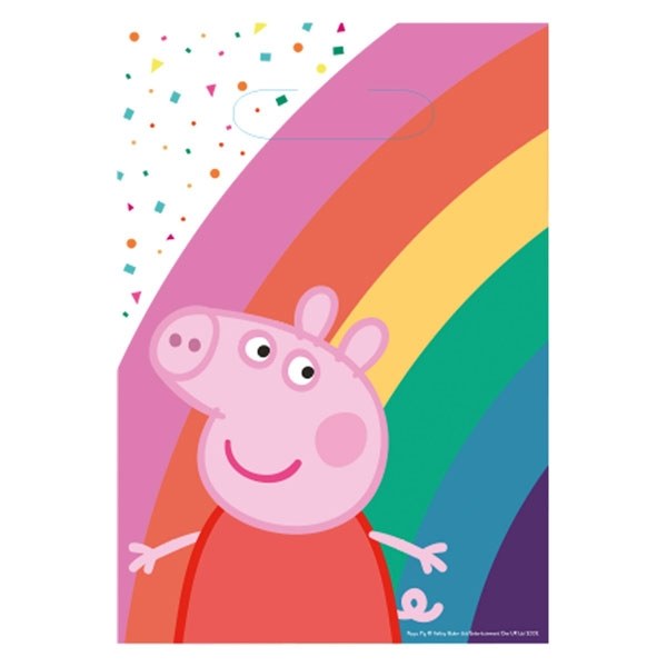 Papieren Uitdeelzakjes Peppa Pig (8st) afbeelding