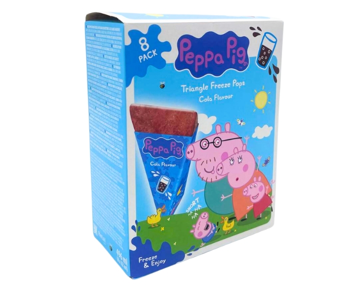 Peppa Pig Triangle Freeze Pops Cola Flavour (8-pack) afbeelding