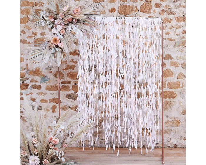 * Backdrop Roze Leaf - A Touch Of Pampas Ginger Ray afbeelding