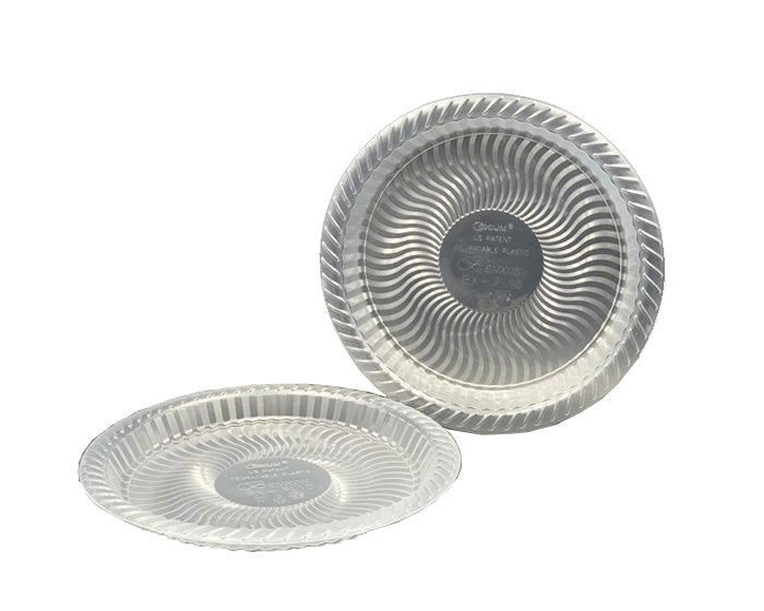 Plastic Borden Transparant 22,5cm (50st) afbeelding